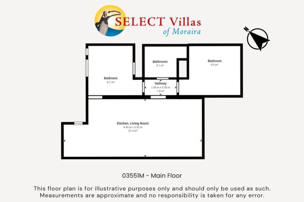 3 bed villa in Moraira