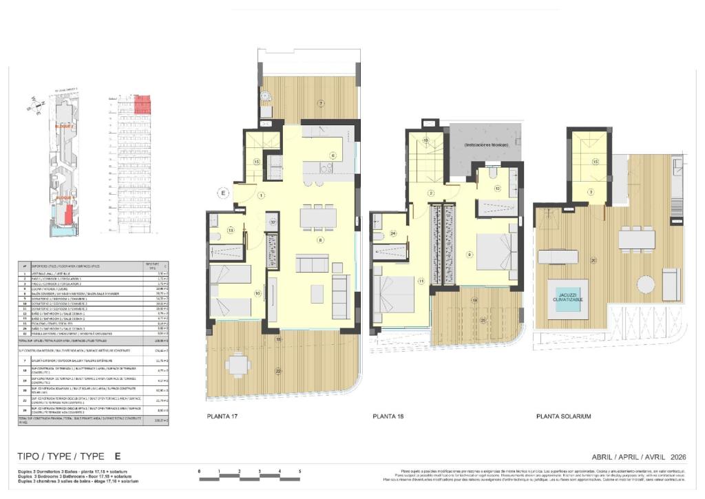 3 bed penthouse in Calpe