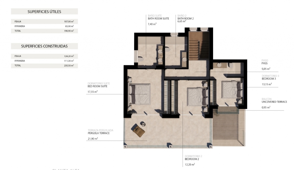 3 bed villa in Altea