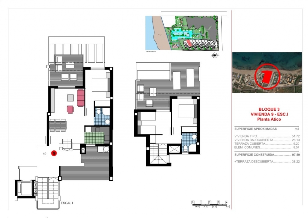 3 bed apartment in Denia
