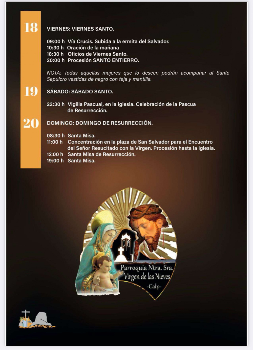 Fiestas in Calpe: "Semana Santa" (Easter 2026)