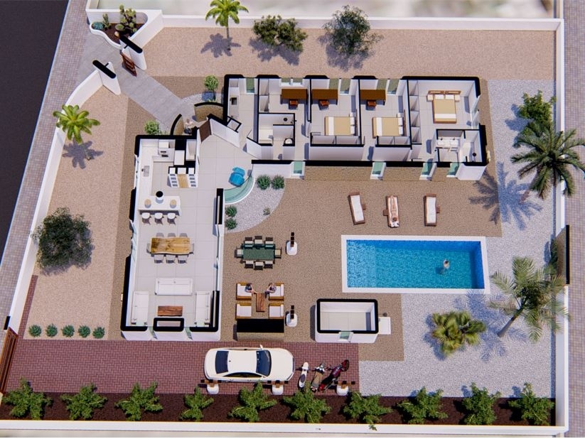 3 bed villa in Polop
