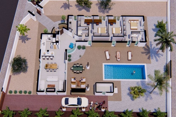 3 bed villa in Polop