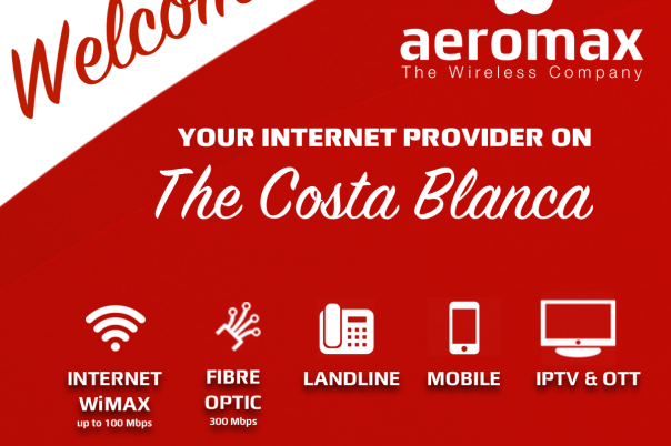 Welcome to Aeromax - internet provider on the Costa Blanca