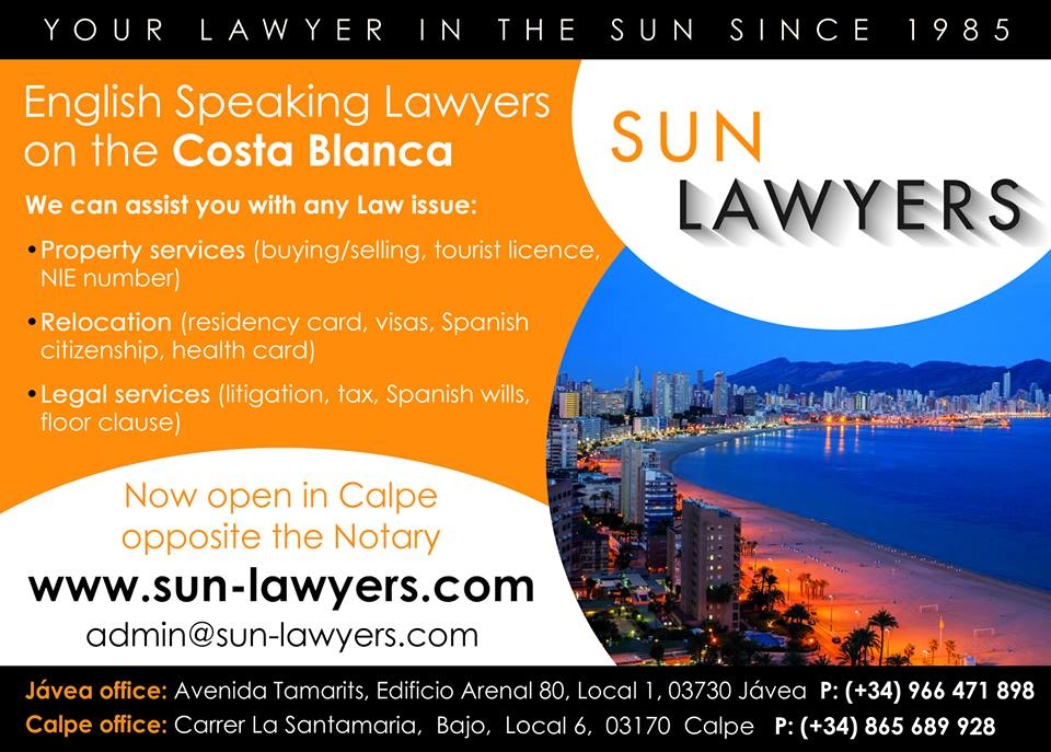 Sun Lawyers - English speaking Lawyers Costa Blanca