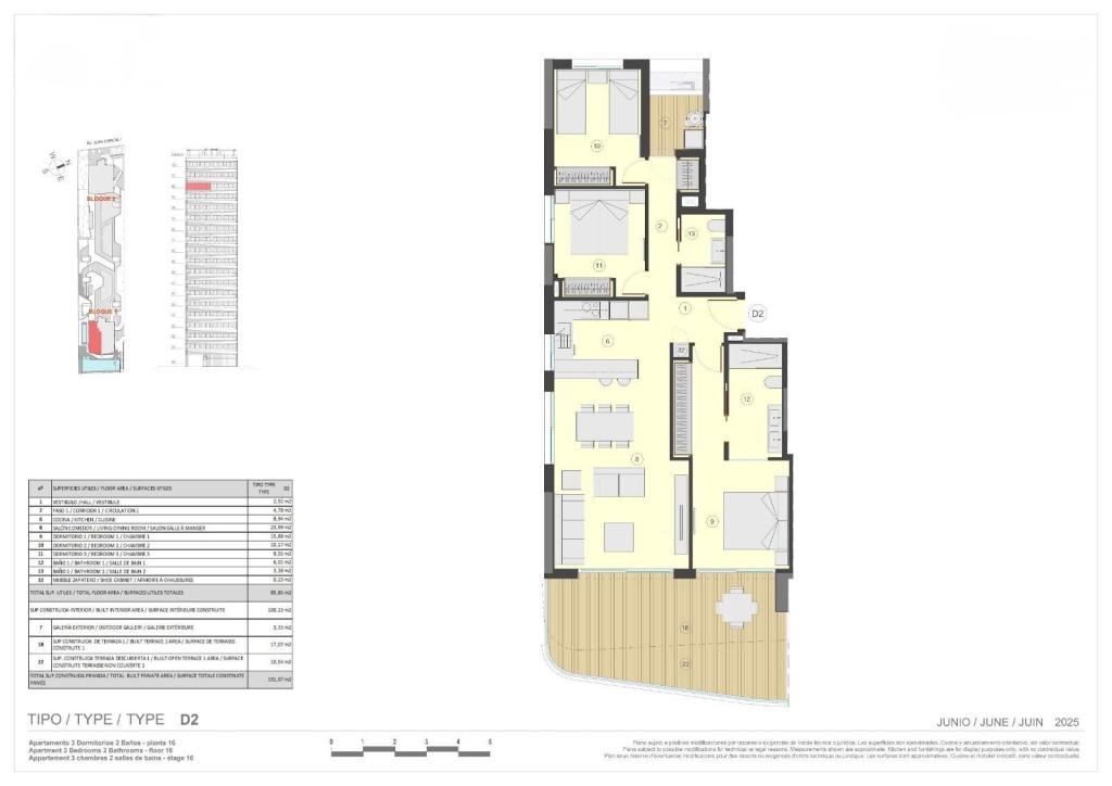 3 bed apartment/flat in Calpe
