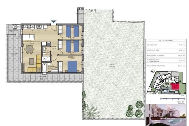 3 bed apartments - flats in Javea