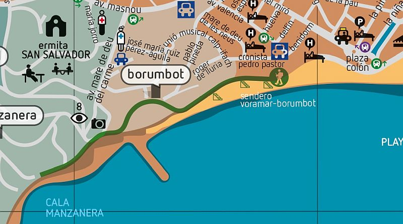Ruta Voramar Borumbot - Calpe Walks