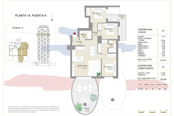 3 bed apartamento in Calpe / Calp