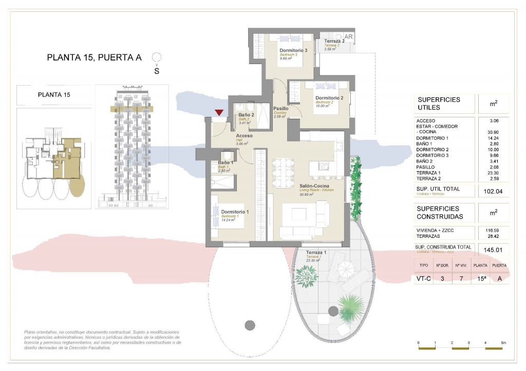 3 bed apartamento in Calpe / Calp