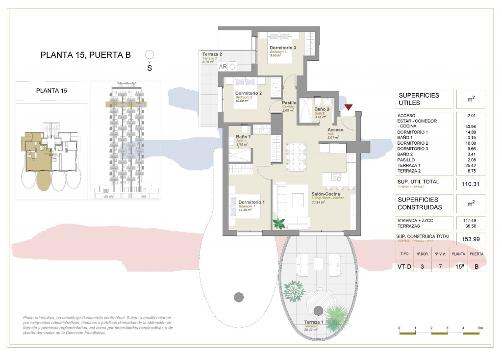3 bed apartamento in Calpe / Calp