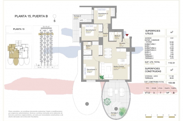 3 bed apartamento in Calpe / Calp