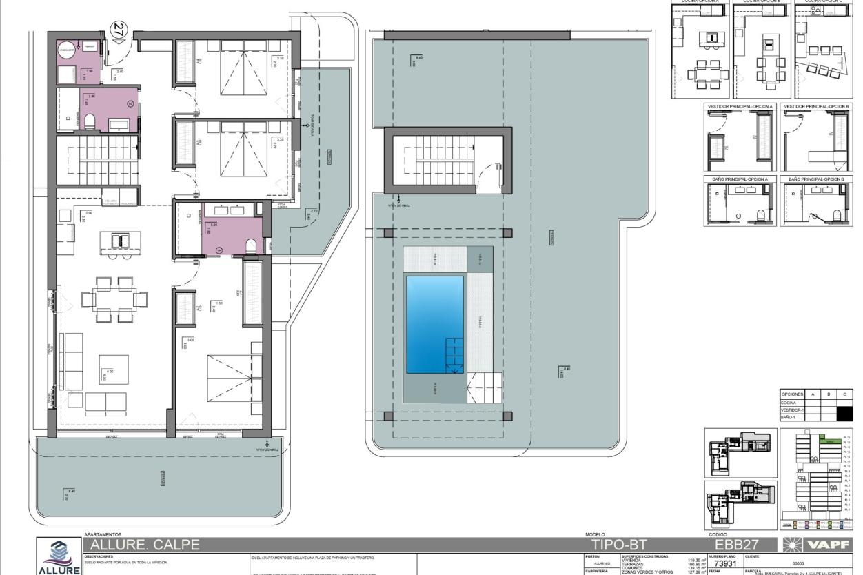 3 bed apartment in Calpe