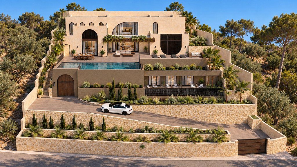 4 bed villas in Moraira