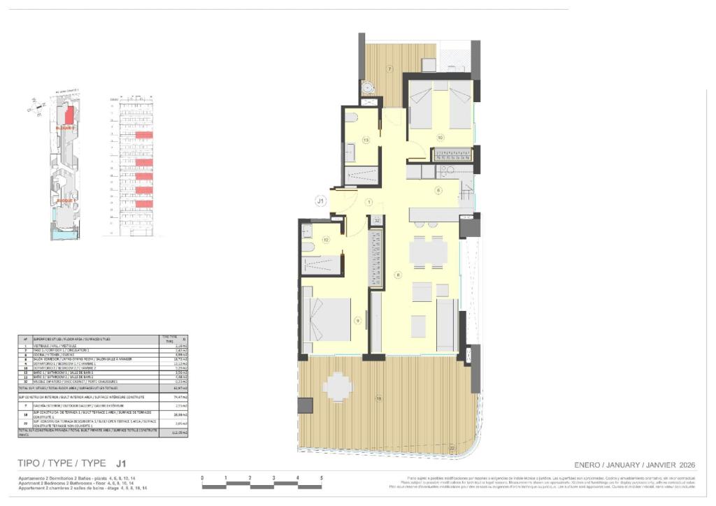 2 bed apartment in Calpe
