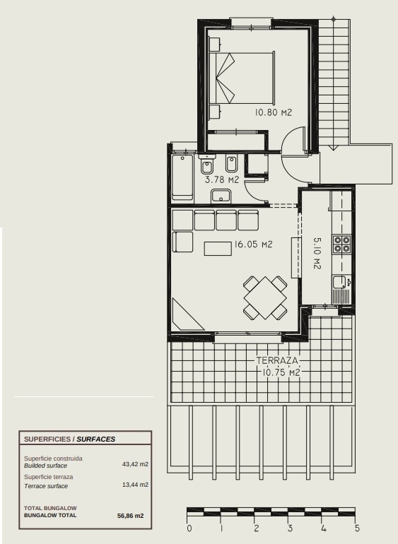 1 bed apartment/flat in Calpe