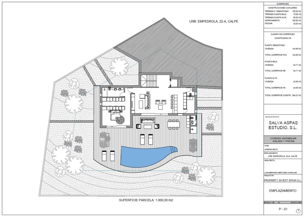 3 bed villa in Calpe