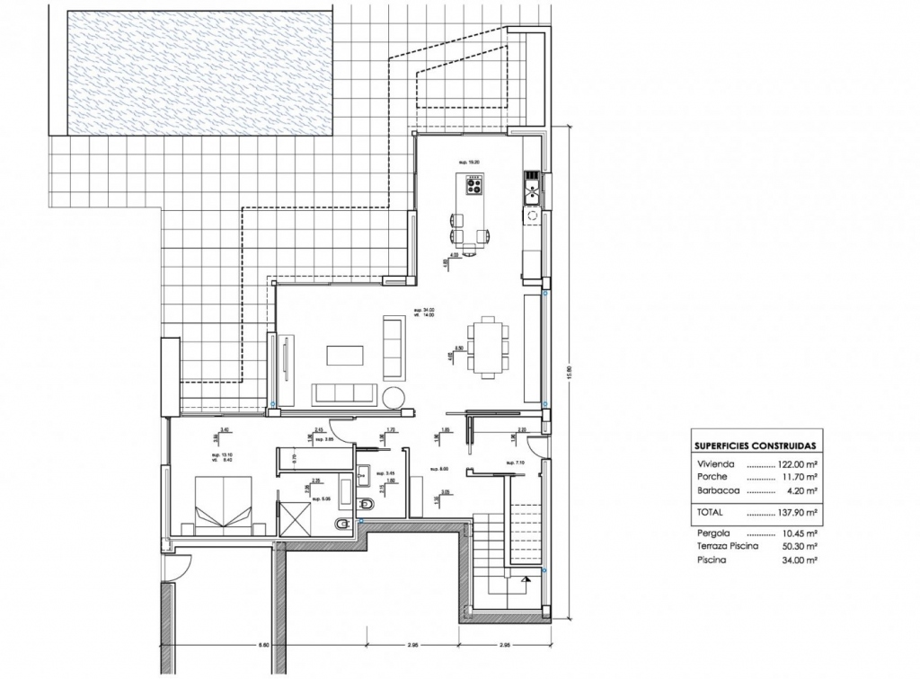 4 bed villa in Calp