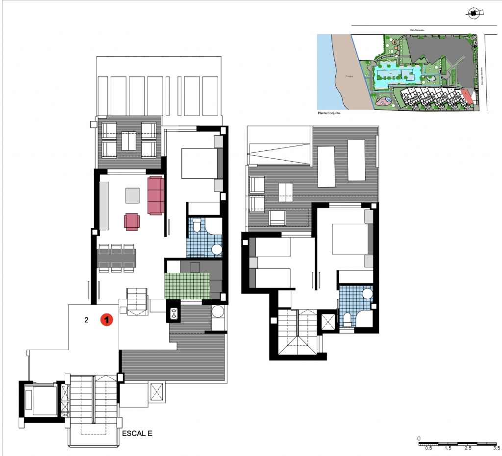 3 bed penthouse in Denia