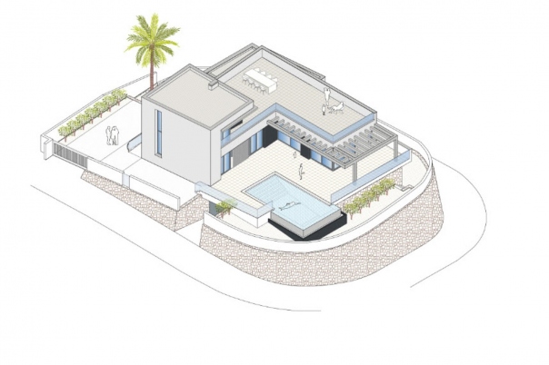 3 bed villa in Moraira