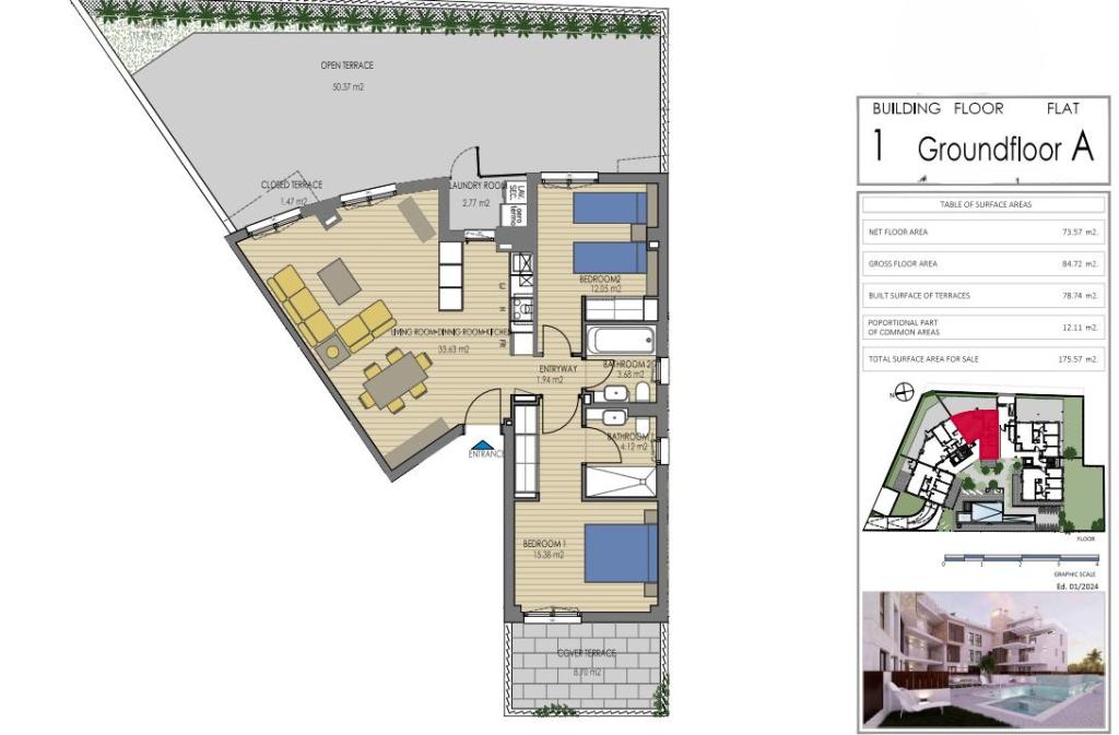 2 bed apartment in Javea