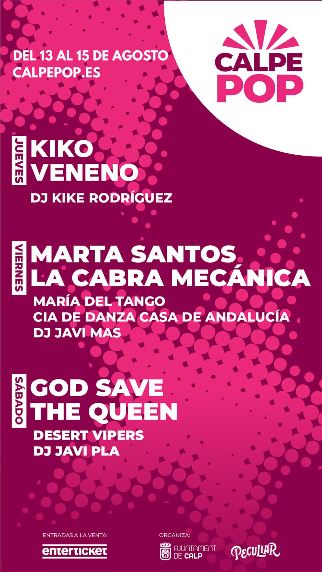 Festivals in Calpe: Calpe Pop Festival (August 2026)