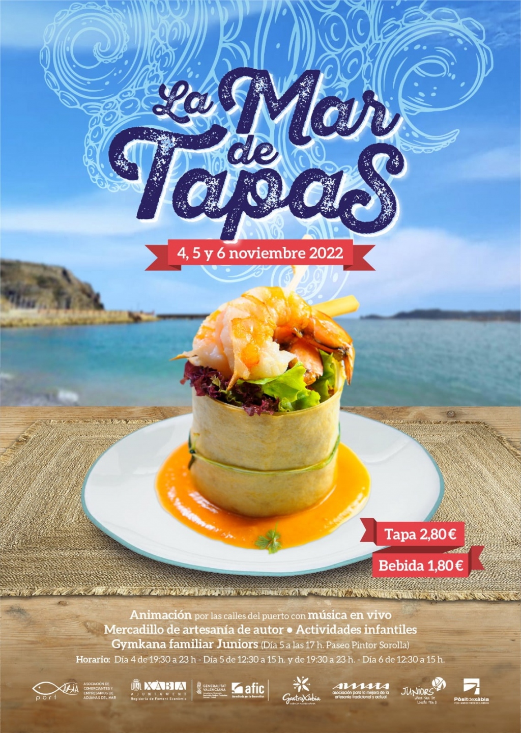 Festivals in Javea: "La Mar de Tapas" - Seafood Tapas Festival  (November 2025)