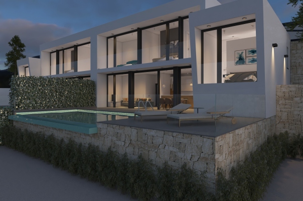 3 bed semi detached villa in Moraira