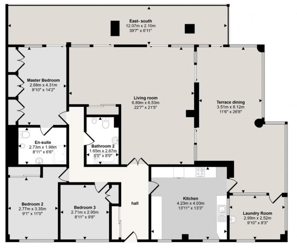 3 bed apartment in Albir