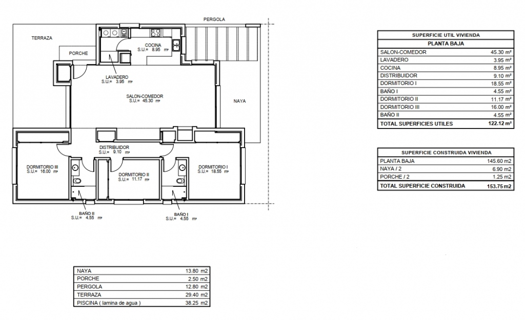 3 bed villa in Poble Nou de Benitatxell