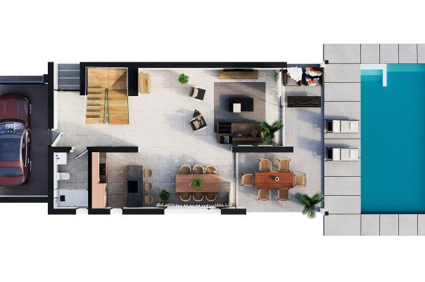 3 bed villa in Calpe