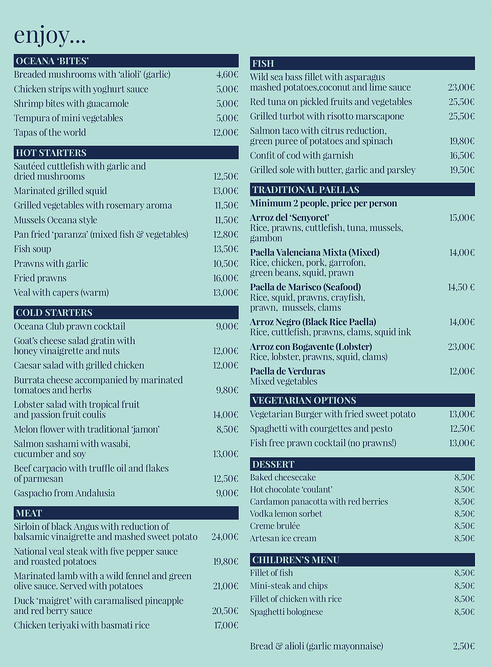 Oceana Costablanca - Restaurant, Cocktail Lounge & Wedding Venue