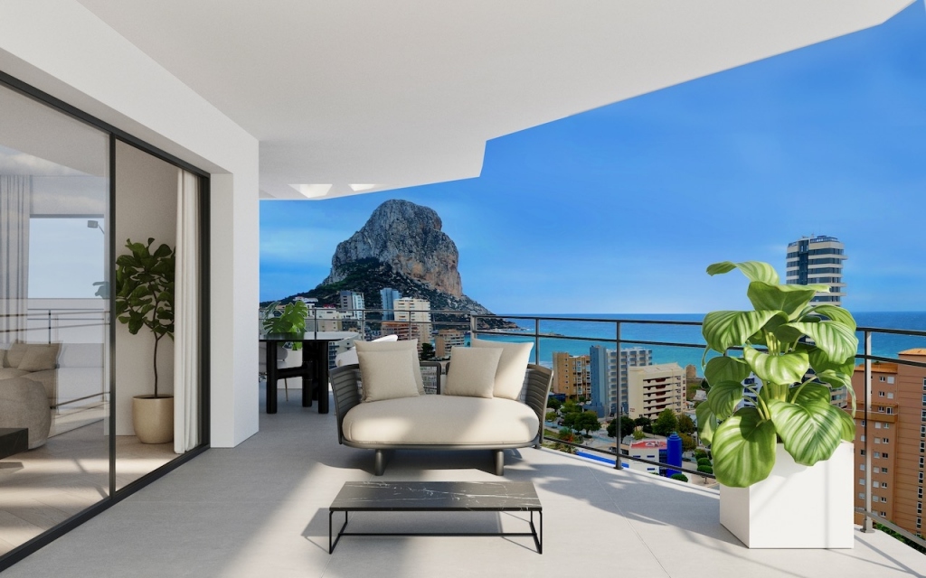 3 bed apartments - flats in Calpe
