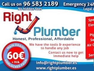 Right Plumber - Calpe - Javea - Moraira Plumbing Services