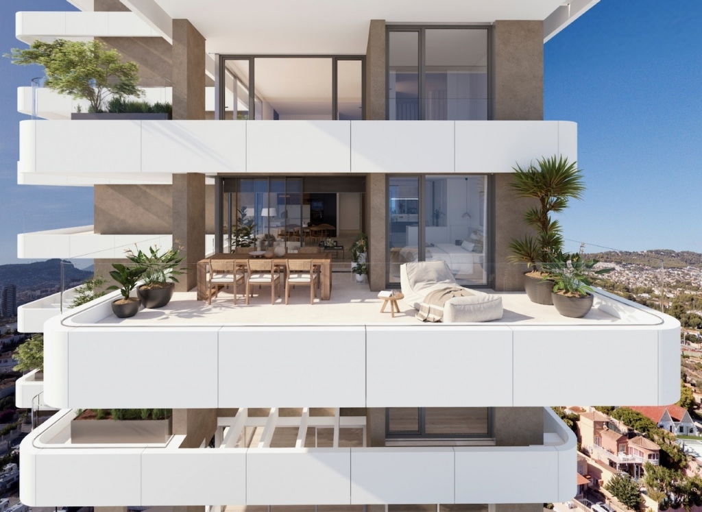 3 bed apartments - flats in Calpe