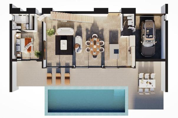3 bed villa in Calpe