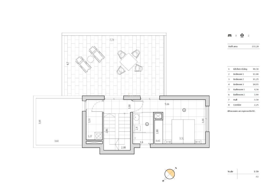 3 bed villa in Algorfa