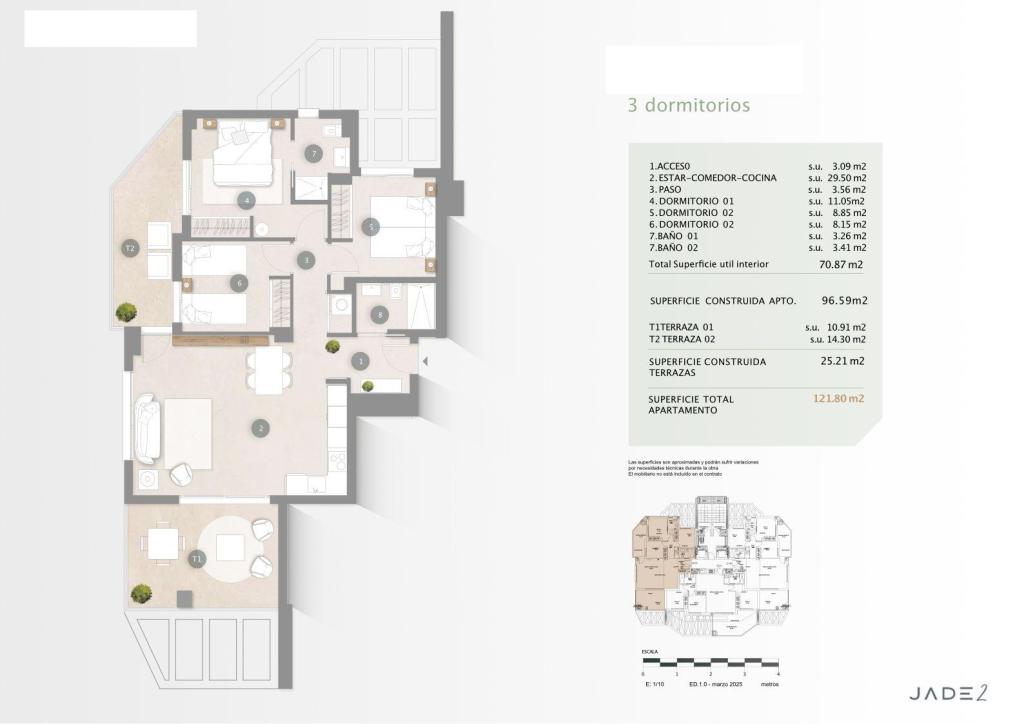 3 bed apartments - flats in Calpe