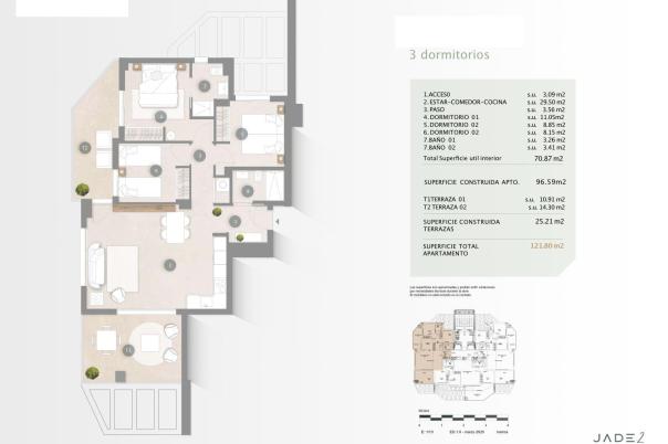 3 bed apartments - flats in Calpe