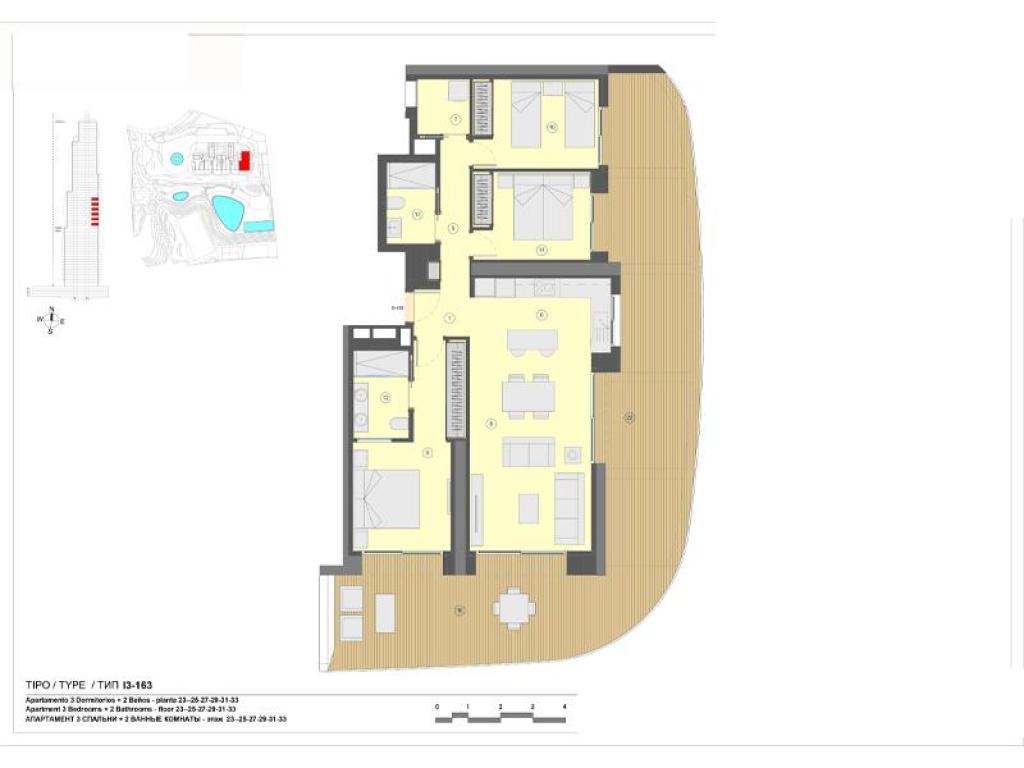 3 bed apartments - flats in Benidorm