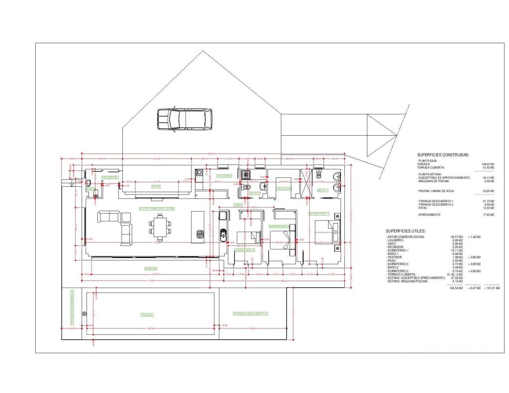 3 bed villa in Pedreguer