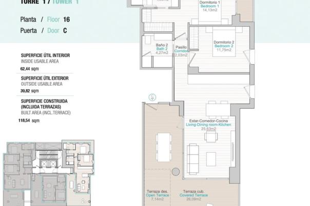 2 bed apartment in Calpe
