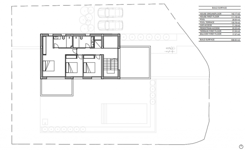 3 bed villa in Moraira