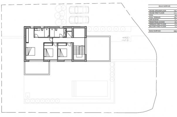3 bed villa in Moraira