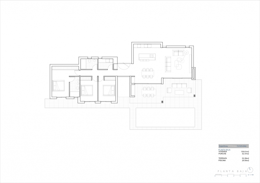 3 bed villa in Calpe