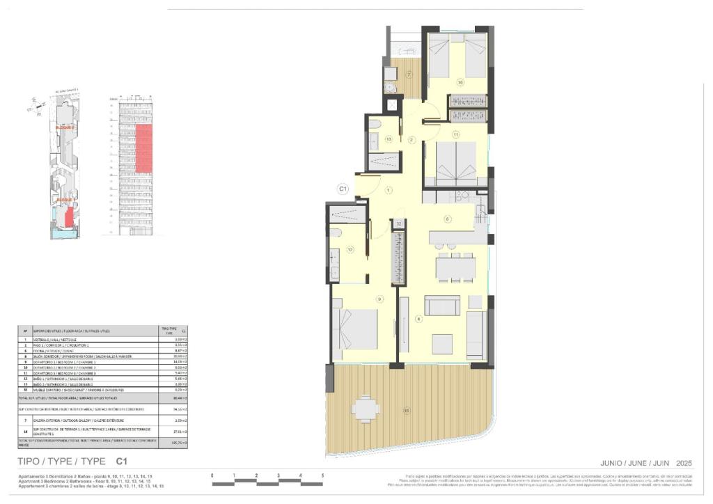 3 bed apartments - flats in Calpe