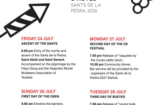 Fiestas in Moraira: "Els Sants de la Pedra" (24th July - 2nd August 2026)
