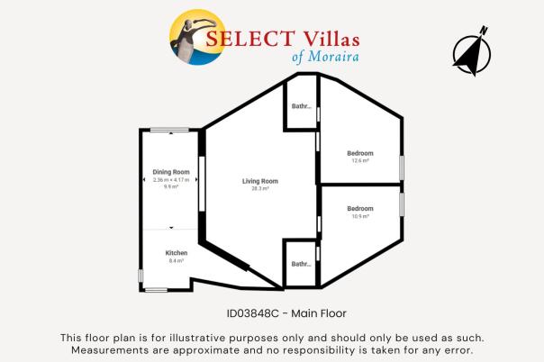 2 bed villa in Calpe