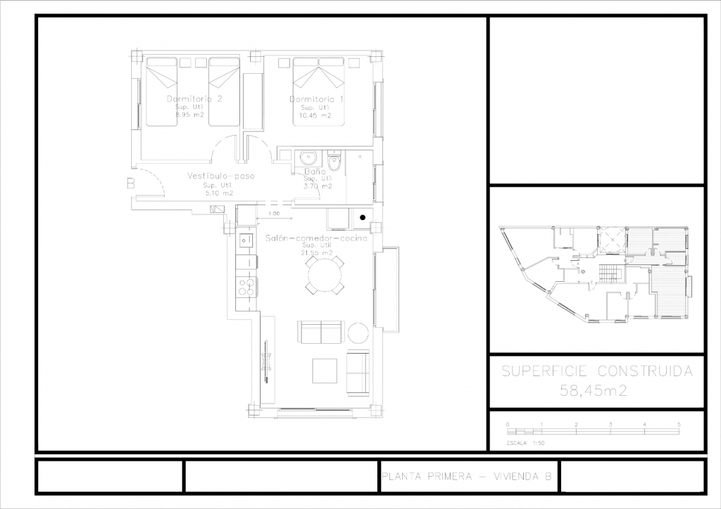 2 bed apartment in Benissa