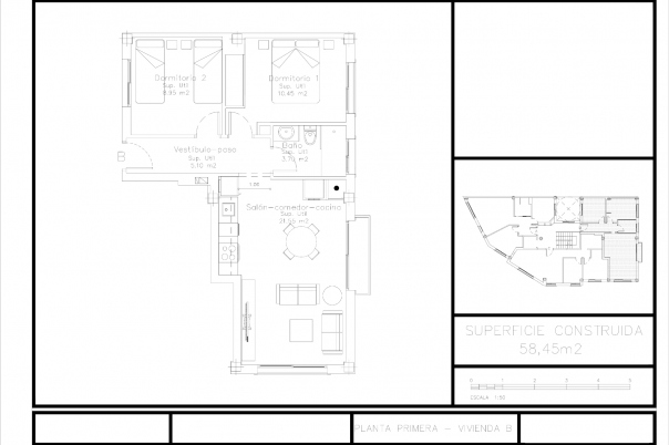 2 bed apartment in Benissa